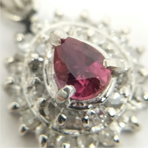 Jewelry Pendant Head   Ruby 0.18ct Platinum - Picture 11 of 11